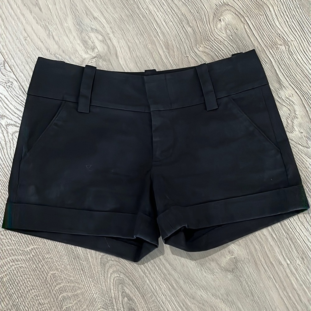 Alice + Olivia black dress shorts